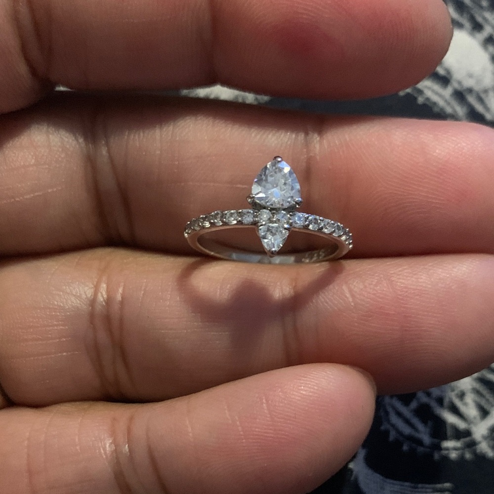 925 Silver Marquise Cut Ring
